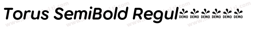 Torus SemiBold Regul字体转换